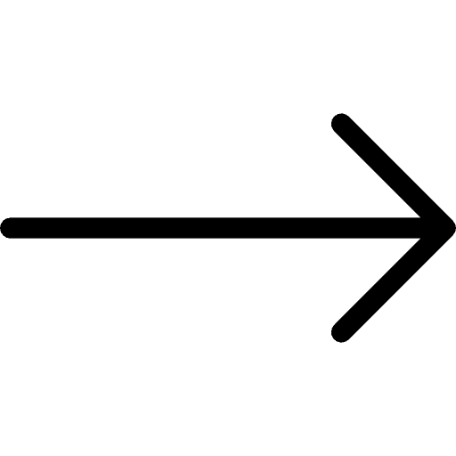Arrow pointing right icon, black on transparent background.