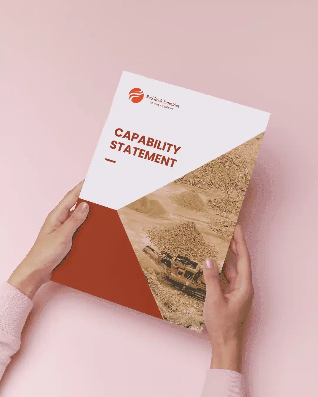 Printed capability statement designed by MindSite