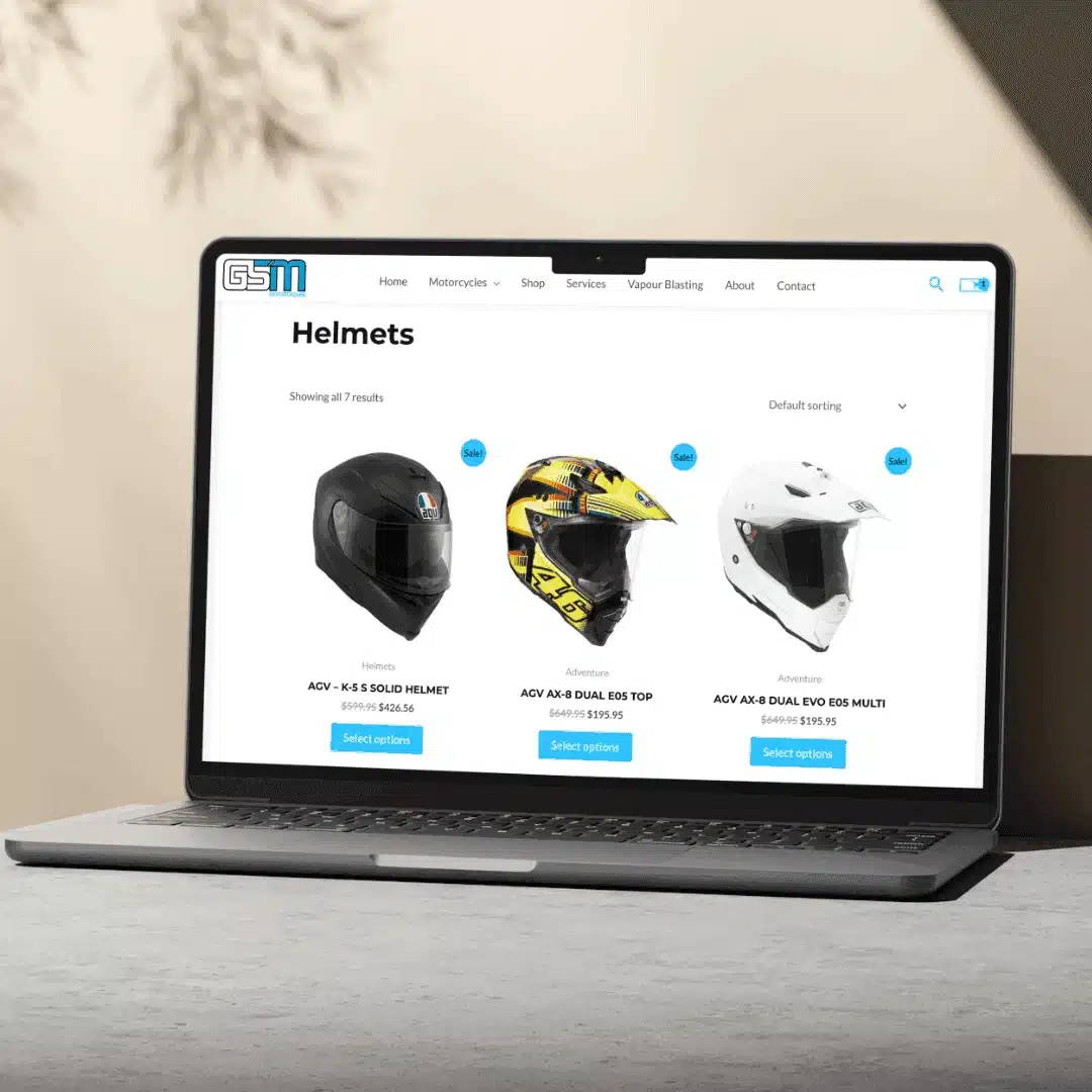 Online shop product listings being managed and updated