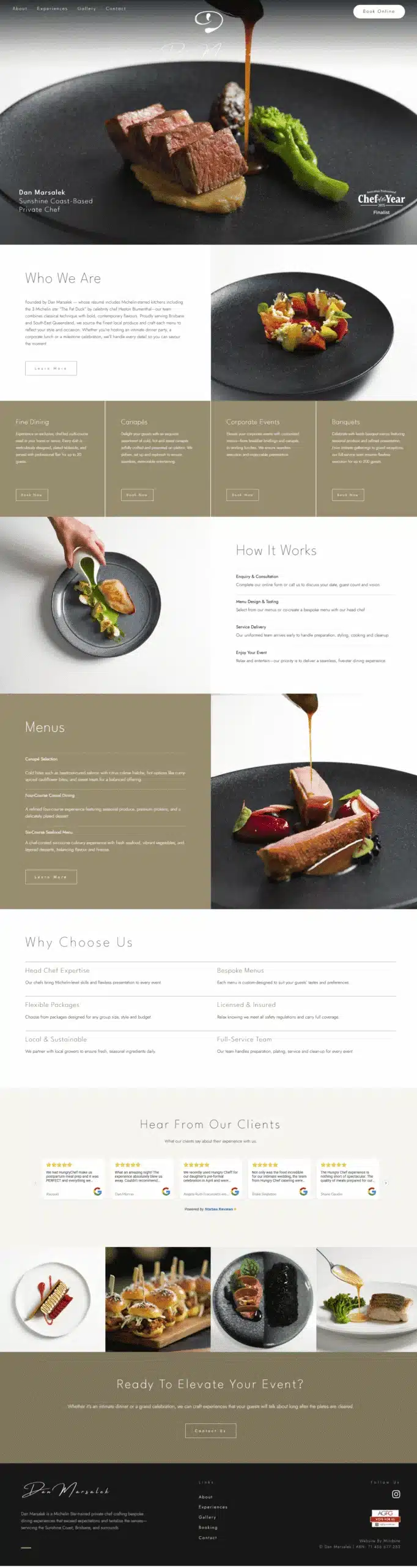 Dan Marsalek website designed by MindSite