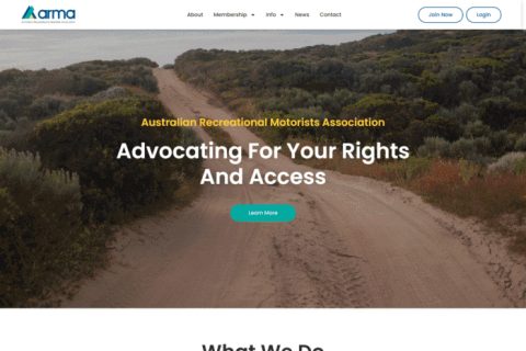 ARMA website by MindSite