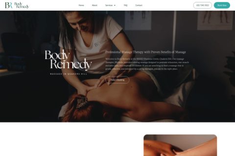 Body Remedy website by MindSite