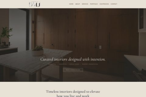 Interiors by DMJ website by MindSite