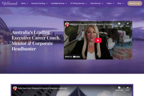Kylie Hammond website by MindSite